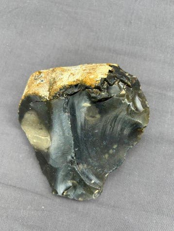 Paleolithisch Silex Prehistorische Vuurstenen Vuistbijl /