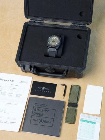 Bell & Ross - BR 03-92 Diver Military Limited Edition -, Handtassen en Accessoires, Horloges | Heren, Nieuw