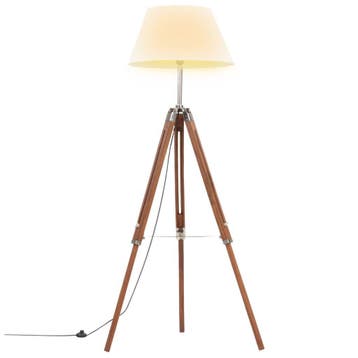 Vloerlamp massief teak | Tweede kansje | OP = OP, Maison & Meubles, Verzenden