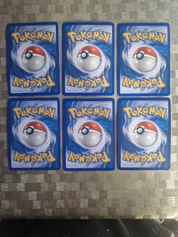 Pokémon - 6 Card - Poliwrath, Arcanine, Castform Sunny Form, Hobby en Vrije tijd, Nieuw