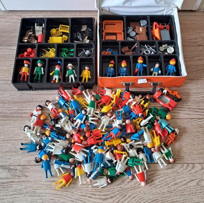 Playmobil - Playmobil 100+ Poppetjes & onderdelen -, Antiek en Kunst, Antiek | Overige Antiek