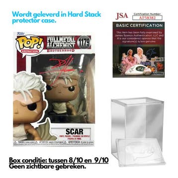 Gesigneerde Funko Pop! Full metal Alchemist - Scar #1179, Verzenden