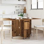 vidaXL Eettafel 2 pcs 140 x 80 x 77 cm Bewerkt hout Oud hout, Huis en Inrichting, Tafels | Eettafels, Verzenden, Nieuw