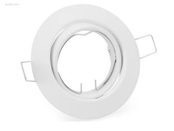 (100x) GU10 inbouw armatuur zand wit met..., Nieuw