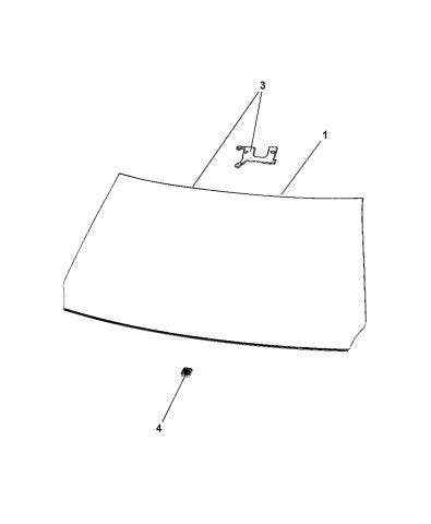 Windshield Ram DT 19+, Auto-onderdelen, Carrosserie, Ophalen of Verzenden