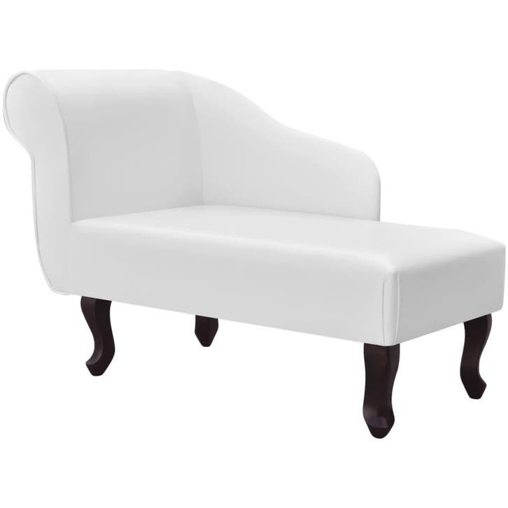Chaise longue wit kunstleer | Retour Deal | 57% Korting, Huis en Inrichting, Stoelen, Wit, Nieuw, Leer, Verzenden