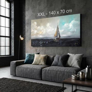 Monika Spiewak - Regatta - Oil Painting Stretched On The