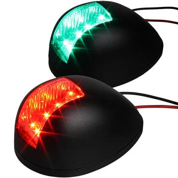 Boordlicht LED Set 80mm Tot 12m Zwart, Sports nautiques & Bateaux, Instruments de navigation & Électronique maritime, Ophalen of Verzenden