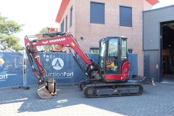 Veiling: Rupsgraafmachine Yanmar VIO50-6B Diesel 27.5kW 2022, Ophalen