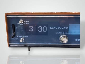 Kingsound - 9FC-2052 AM/FM Solid-State Mechanical Flip-Clock, Audio, Tv en Foto, Nieuw