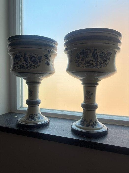Bloempot (2) - Porselein, Antiek en Kunst, Curiosa en Brocante