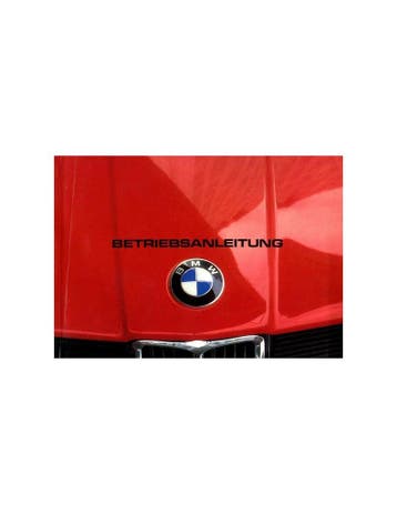 1981 BMW 3 SERIE INSTRUCTIEBOEKJE DUITS, Ophalen of Verzenden