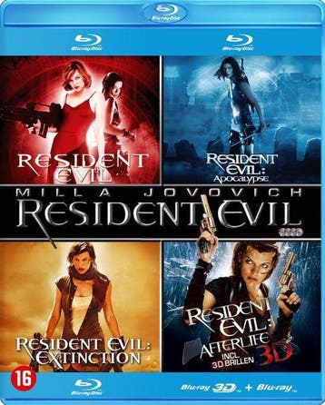 Resident Evil Collection 1-4 (Blu-ray), Verzenden, Nieuw in verpakking, Actie