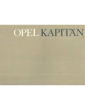 1964 OPEL KAPITÄN BROCHURE FRANS, Ophalen of Verzenden