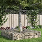 vidaXL Gabion verhoogd bed Zilver, Verzenden, Nieuw