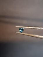 Natural London Blue Topaz - 0.125 ct - heart - high end jewe, Verzenden