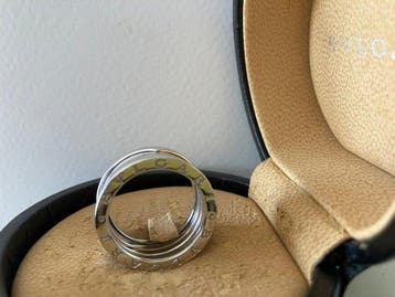 Bvlgari - Bague - B.zero 1 - 18 carats Or blanc - B.zero1, Bijoux, Sacs & Beauté