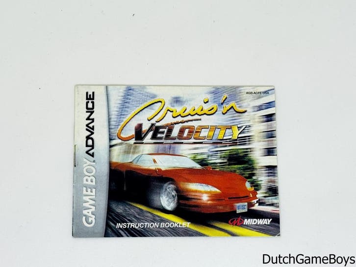 Gameboy Advance / GBA - Cruisn Velocity - USA - Manual, Games en Spelcomputers, Games | Overige, Gebruikt, Verzenden