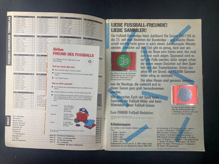 1987/88 Panini Complete Fussball 88 Sticker Album – 1987/88, Collections, Autocollants