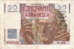 France Fay 20/18 50 Francs Le Verrier 07/06/1951 Tres Tre..., Verzenden, België