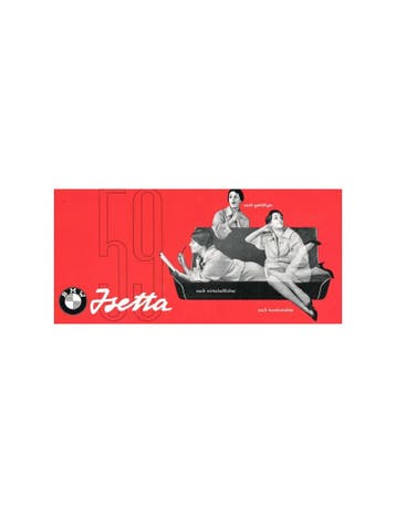 1959 BMW ISETTA BROCHURE DUITS
