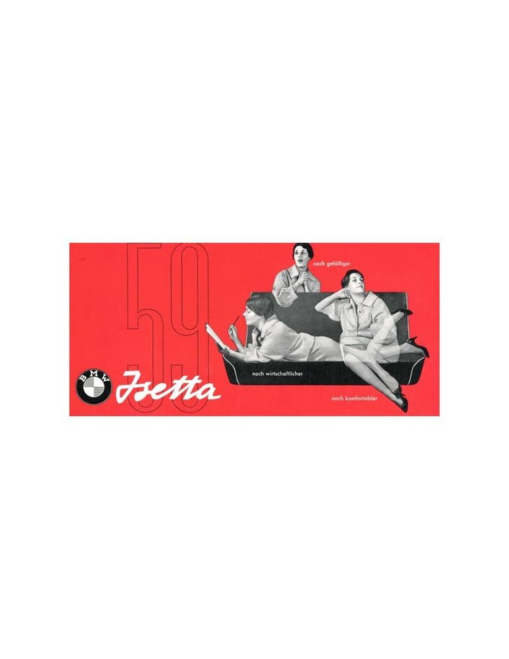 1959 BMW ISETTA BROCHURE DUITS, Livres, Autos | Brochures & Magazines