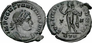 Roemisches Kaiserreich Constantinus I Follis Trier 316 So..., Verzenden