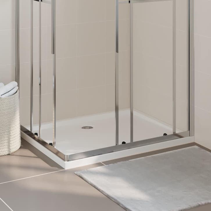 vidaXL Douchebak rechthoekig 80x100 cm ABS, Doe-het-zelf en Bouw, Sanitair, Nieuw, Verzenden