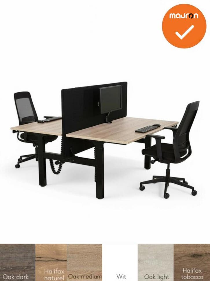 Duo bureau - slinger verstelbaar zit sta - maat en kleur bla, Articles professionnels, Aménagement de Bureau & Magasin | Mobilier de bureau & Aménagement