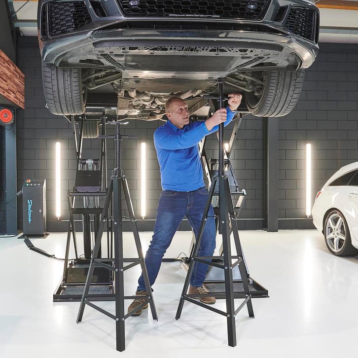 Datona Assteunen hoog 2 ton set met spindel - 2 stuks -, Autos : Divers, Outils de voiture, Enlèvement ou Envoi