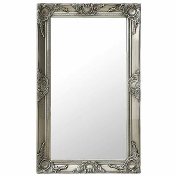 vidaXL Wandspiegel barok stijl 50x80 cm zilverkleurig, Verzenden