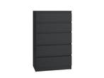 Ladekast zwart 5 lades (Slaapkamer), Huis en Inrichting, Kasten | Ladekasten, 5 laden of meer, Verzenden, 100 tot 150 cm, Nieuw
