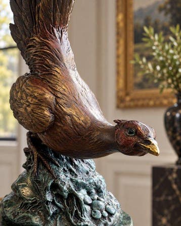 Milo (1910-1978) - after - sculptuur, Bronzen fazant - 50.8