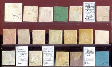 Italiaanse oude staten 1850/1863 - 18 waarden van de