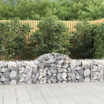 vidaXL Schanskorven 14 st gewelfd 200x50x60/80 cm, Verzenden