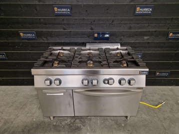 Zanussi fornuis | 6-pits | gasoven | aardgas | horeca, Gebruikt, Fornuis, Frituur en Grillen