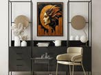 I_KONIQ - Art deco Woman on a Copper Town