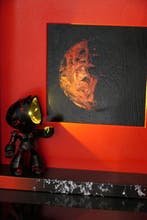 RichART - Tableau avec astronaute éclairant une planète