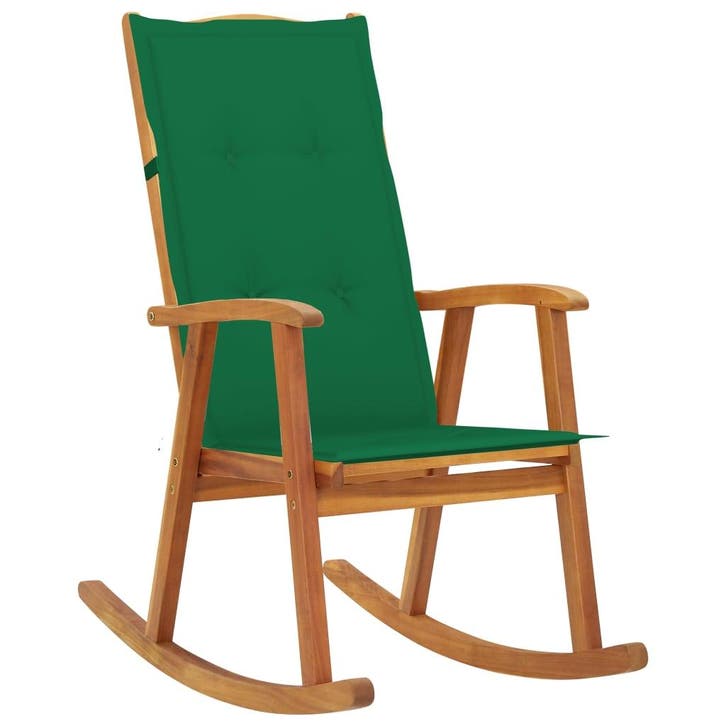 vidaXL Schommelstoel met kussens massief acaciahout, Jardin & Terrasse, Chaises de jardin, Envoi