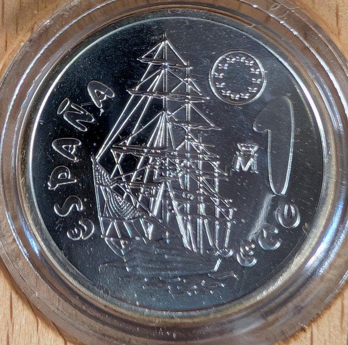 Spanje. 1 Ecu / 1 Euro 1996/1997 2 x Coins (Zonder, Postzegels en Munten, Munten | Europa | Niet-Euromunten