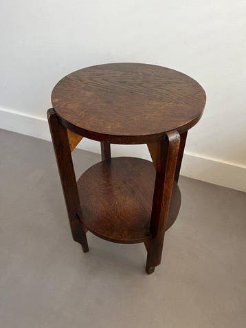 Randoe - Bijzettafel - hard hout - Amsterdamse school