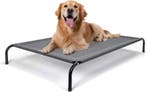 Hondenbed op pootjes – Grijs - 137x90 cm - Grijs - Nobleza •, Dieren en Toebehoren, Hondenmanden, Verzenden, Nieuw