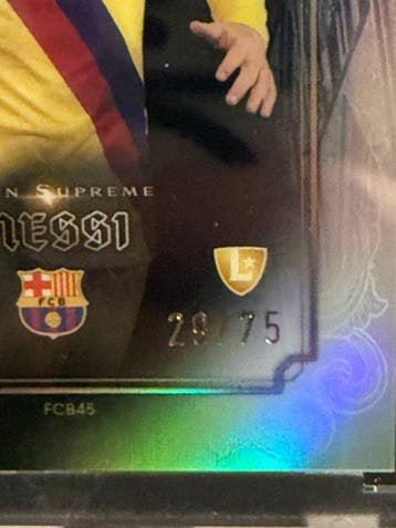 Topps Total Football Lionel Messi /75 Serialized card,, Nieuw