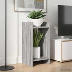 vidaXL Plantenstand met plank 2 pcs Grijze Sonoma 30 x 30 x, Verzenden