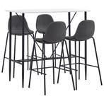 vidaXL 5-delige Barset stof donkergrijs, Huis en Inrichting, Complete eetkamers, Verzenden, Nieuw
