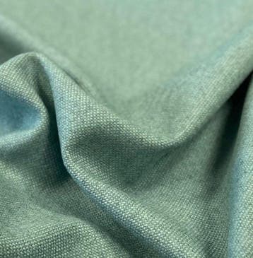 Zacht geweven stof van wolmengsel in azuurblauw, gemaakt in