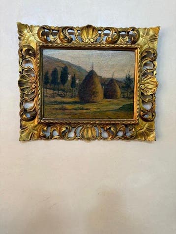 Silvestro Lega (1826-1895) - Pagliai al sole