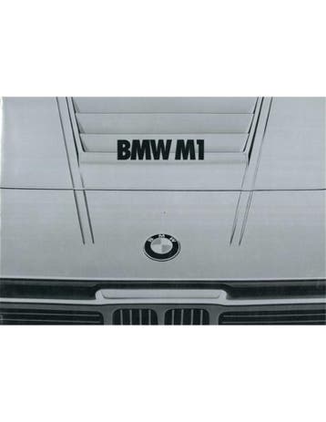 1978 BMW M1 BROCHURE DUITS