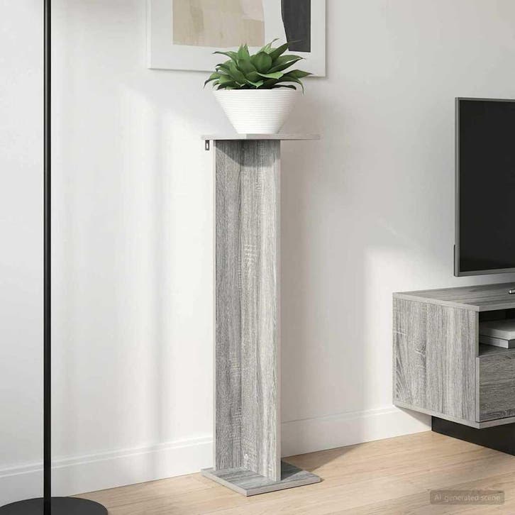 vidaXL Plantenstand 2 pcs Grijze Sonoma 25 x 25,5 x 100,5 cm, Jardin & Terrasse, Bacs à fleurs & Jardinières, Envoi