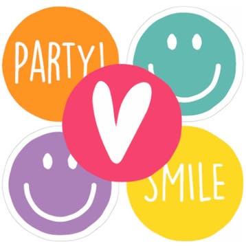 Smiley Emoji Hart Stickers - 50 mm - Multicolor - 30 stuks -, Verzenden, Nieuw